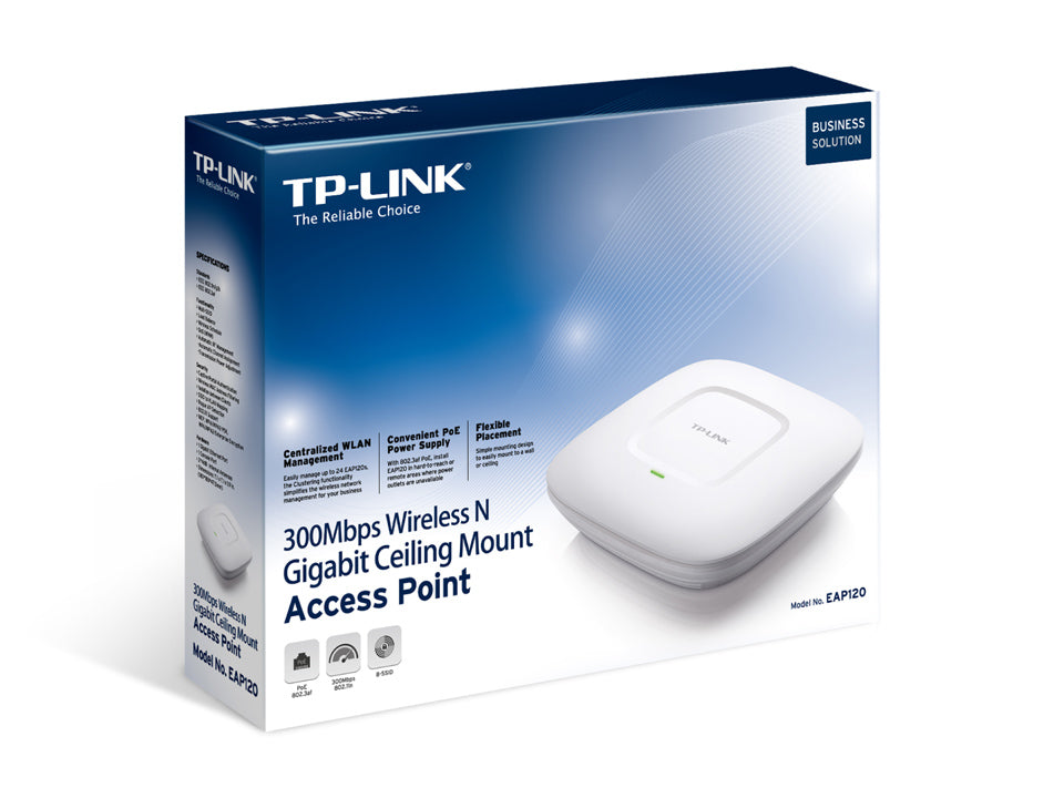 Buy TP-Link EAP120 300Mbps Wireless N Gigabit Ceiling Mount Access Point from Vmart in Pakistan