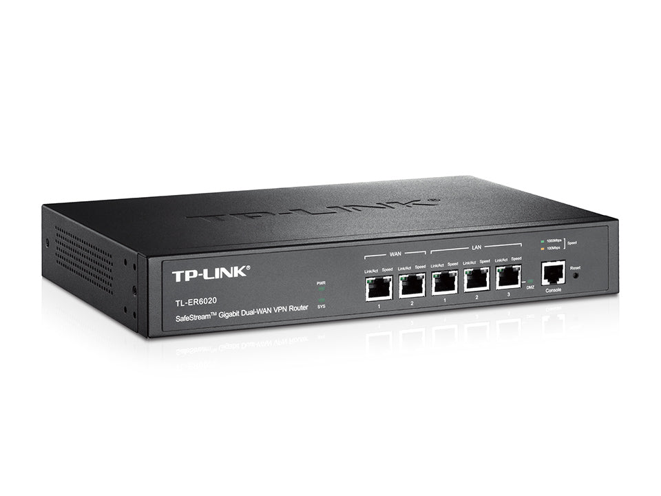 Buy TP-Link TL-ER6020 SafeStream Gigabit Dual-WAN VPN Router from Vmart in Pakistan