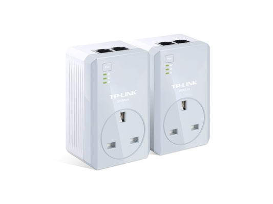 Buy TP-Link TL-PA4020PKIT AV500 2-Port Powerline Adapter with AC Pass Through Starter Kit from Vmart in Pakistan
