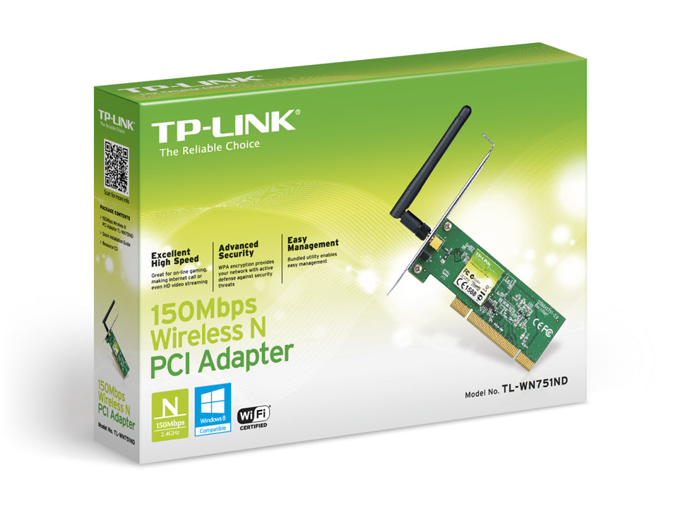 Buy TP-Link TL-WN751ND 150Mbps Wireless N PCI Adapter from Vmart in Pakistan