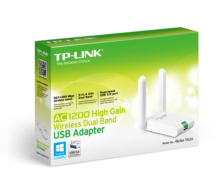 Buy Tp-link Archer T4UH AC1200 High Gain Wireless Dual Band USB Adapter from Vmart in Pakistan