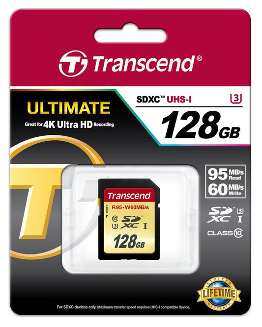 Buy Transcend 128GB SDXC UHS-I U3 (R95, W60MB/s) from Vmart in Pakistan