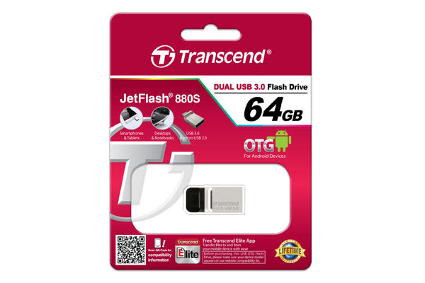 Buy Transcend 64GB JetFlash 880 USB 3.0 OTG Flash Drive from Vmart in Pakistan