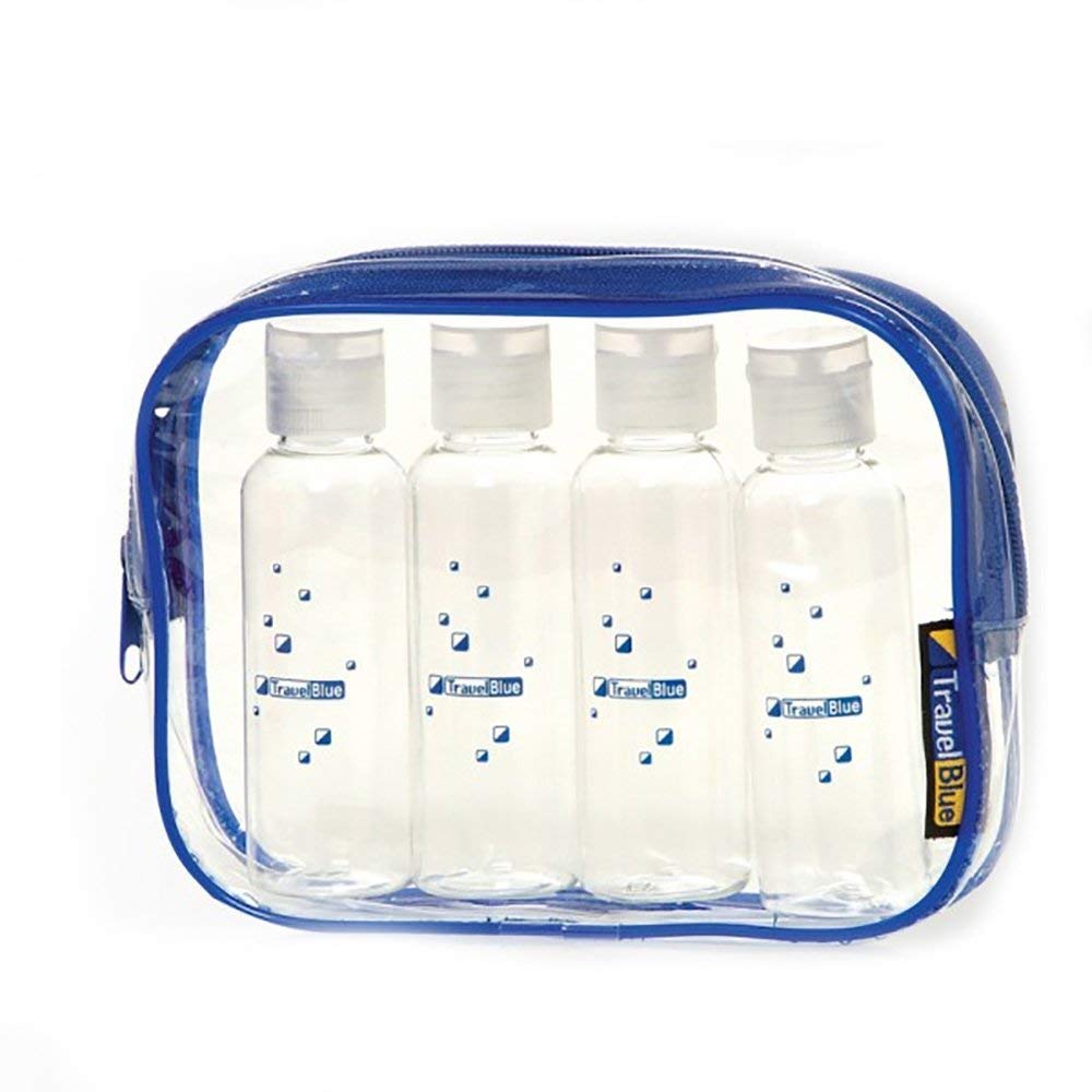 Buy Travel Blue Clear Flight Travel Organiser Bag with Four Travel Bottles from Vmart in Pakistan