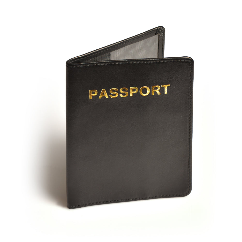 Buy Travel Blue RFID Blocking Leather Passport Cover - Black from Vmart in Pakistan