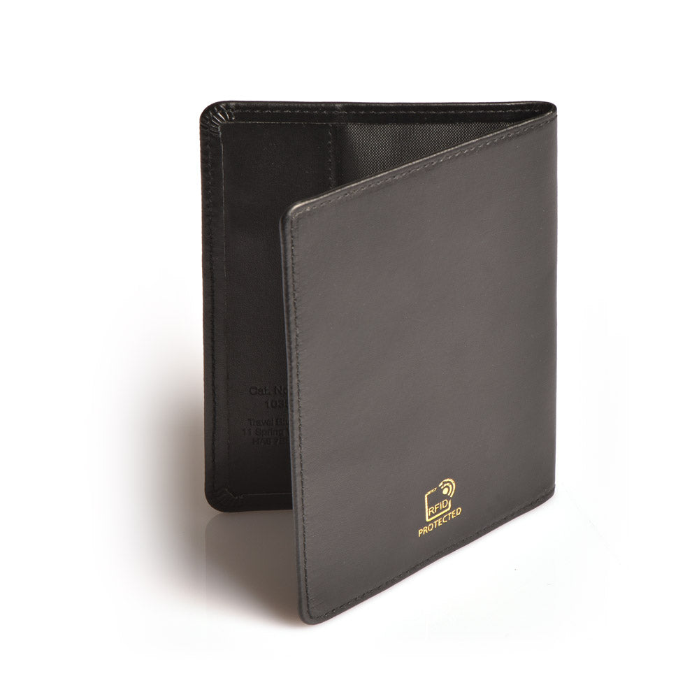 Buy Travel Blue RFID Blocking Leather Passport Cover - Black from Vmart in Pakistan