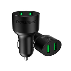 Buy Tronsmart CC2TF 36W Dual USB Car Charger Both Support Quick Charge 3.0 from Vmart in Pakistan