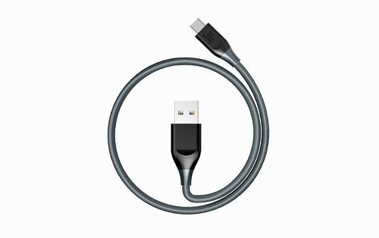 Buy Tronsmart ATC6 Braided Nylon USB-C to USB-A Charging & Syncing Cable 3Ft x 1 - Grey/Black from Vmart in Pakistan