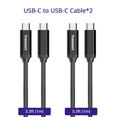 Buy Tronsmart CPP2 Powerlink Braided Nylon USB C to USB C 2.0 Cable 3.3 Feet 2 Pack from Vmart in Pakistan
