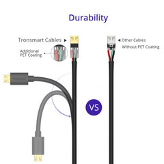 Buy Tronsmart MUPP2 Premium USB Cables 3 Pack (6ft*3 ) with Gold Connector from Vmart in Pakistan