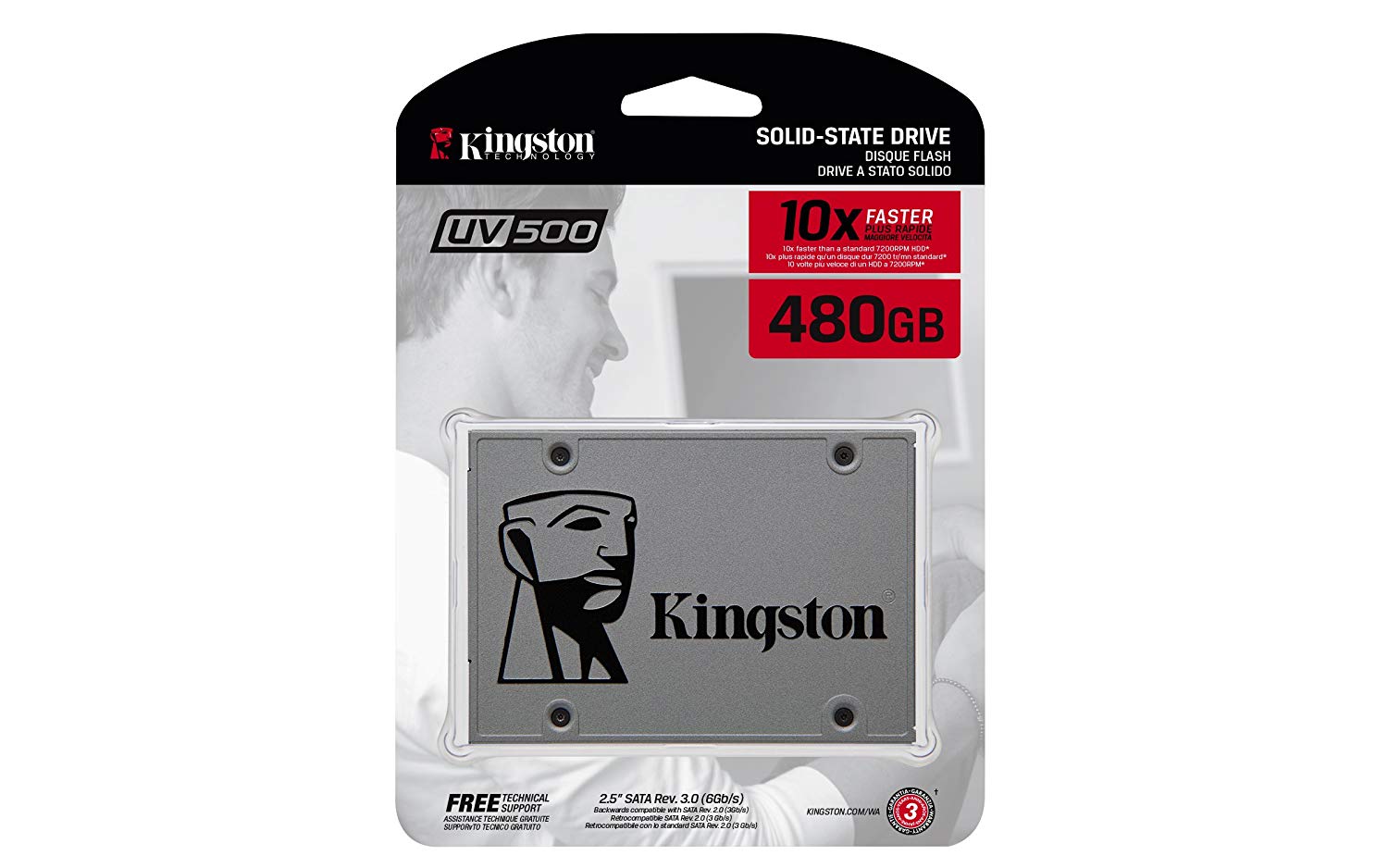 Buy Kingston UV500 SATA 3 2.5 SSD - 960GB from Vmart in Pakistan