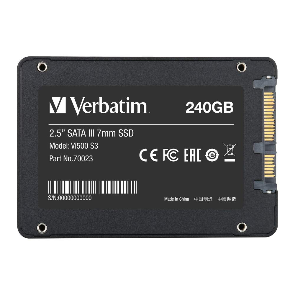 Buy Verbatim Vi500 S3 Solid State Drive 240GB - Black from Vmart in Pakistan