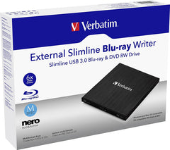 Buy Verbatim External Slimline USB 3.0 Blu-ray Writer - Black from Vmart in Pakistan