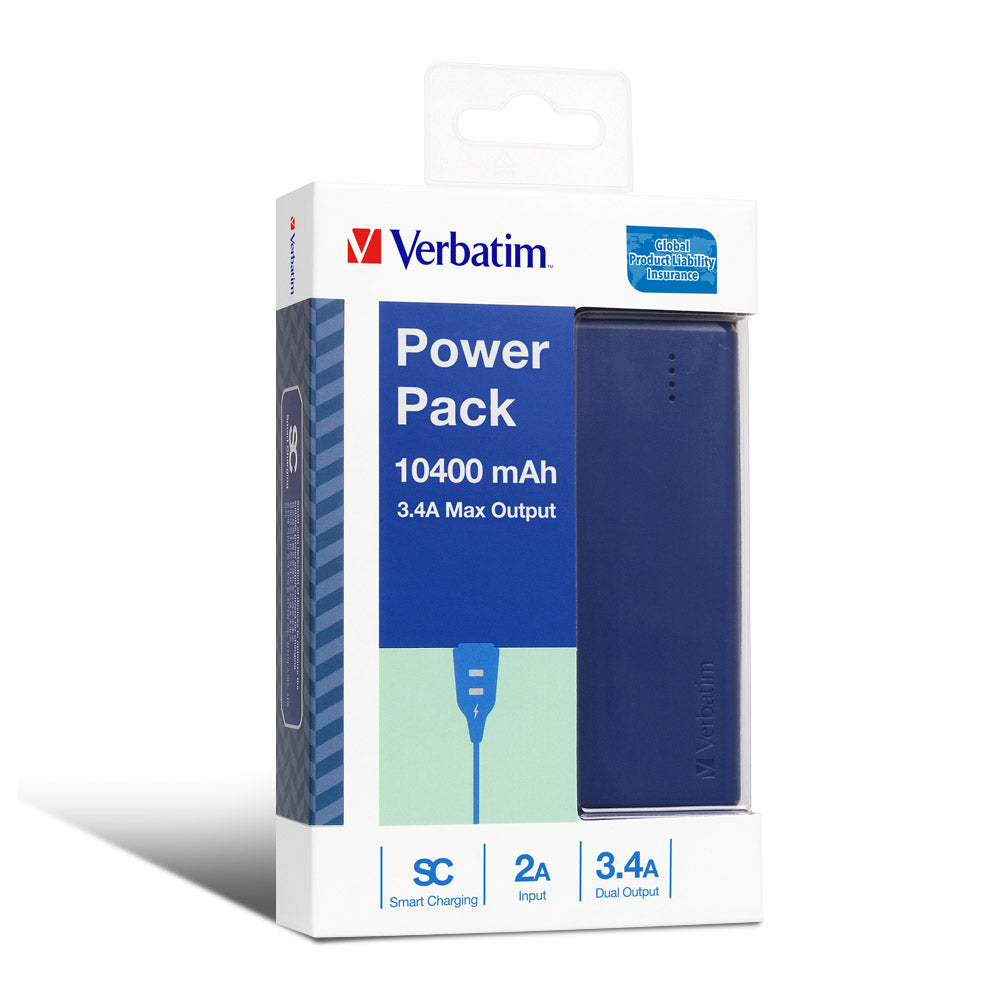 Buy Verbatim 10400mAh Li-ion Power Pack (Blue) from Vmart in Pakistan