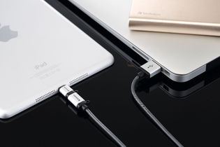 Buy Verbatim 120cm Metallic 2-in-1 Cable - Silver from Vmart in Pakistan