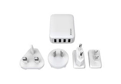 Buy Verbatim 65124 4.8A 4 Ports Traveller Charger - White from Vmart in Pakistan
