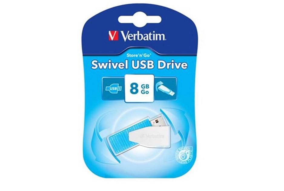 Buy Verbatim 8GB Swivel USB Flash Drive - Caribbean Blue from Vmart in Pakistan