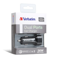 Buy Verbatim 65797 Dual Ports QC3.0 Car Charger from Vmart in Pakistan