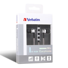Buy Verbatim Metallic In-ear Earphone with Mic - Silver from Vmart in Pakistan