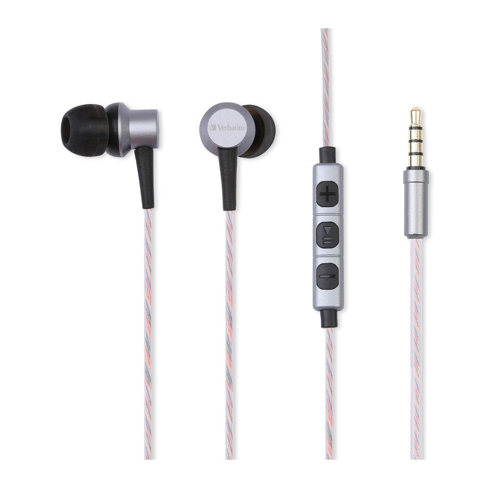 Buy Verbatim Metallic In-ear Earphone with Mic - Grey from Vmart in Pakistan