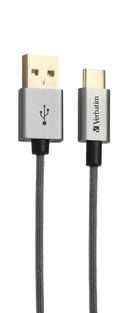 Buy Verbatim Type C to A 2.0 Metallic Cable 120 cm - Grey from Vmart in Pakistan