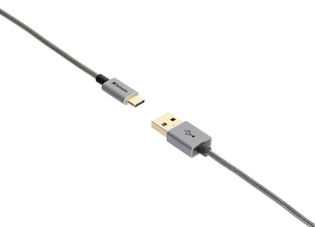 Buy Verbatim Type C to A 2.0 Metallic Cable 120 cm - Grey from Vmart in Pakistan