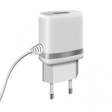 Buy Space Micro USB Cable Wall Charger WC-105 - White from Vmart in Pakistan