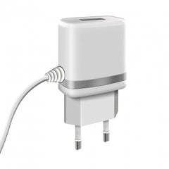 Buy Space Micro USB Cable Wall Charger WC-105 - White from Vmart in Pakistan