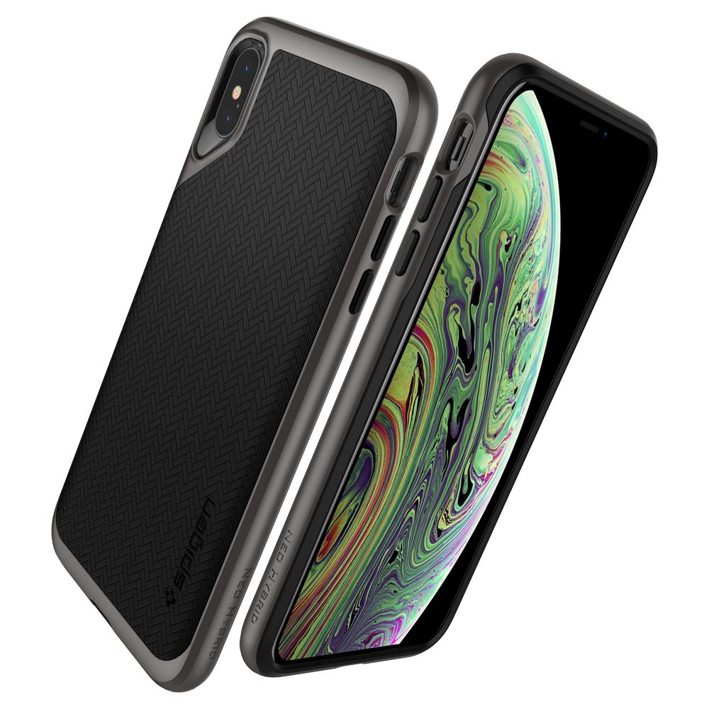 Buy Spigen iPhone XS Case Neo Hybrid - Gunmetal from Vmart in Pakistan