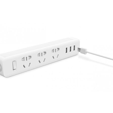 Buy Xiaomi Mi Power Strip Board With 3 USB Port 2A Fast Charge Mini Socket Adapter - White from Vmart in Pakistan