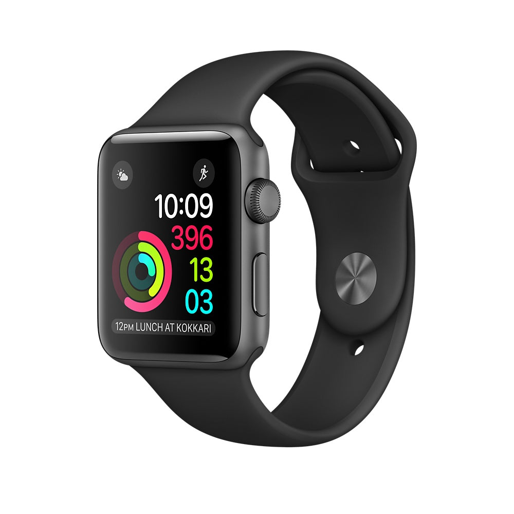Buy Apple Watch Series 2 42mm Space Gray Aluminum Case with Black Sport Band from Vmart in Pakistan