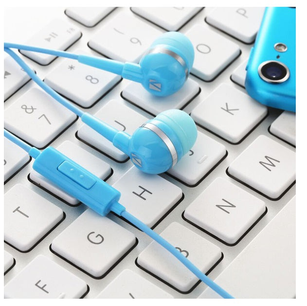 Buy Verbatim Earphones with Mic (Blue) from Vmart in Pakistan