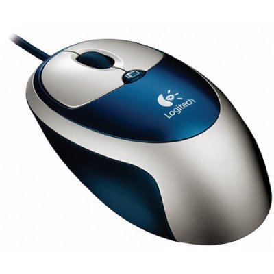 Buy Logitech Click! Optical Mouse - Blue/Silver from Vmart in Pakistan