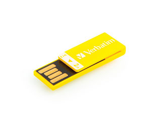 Buy Verbatim Store'n'Go Clip-it USB 2GB (Yellow) from Vmart in Pakistan