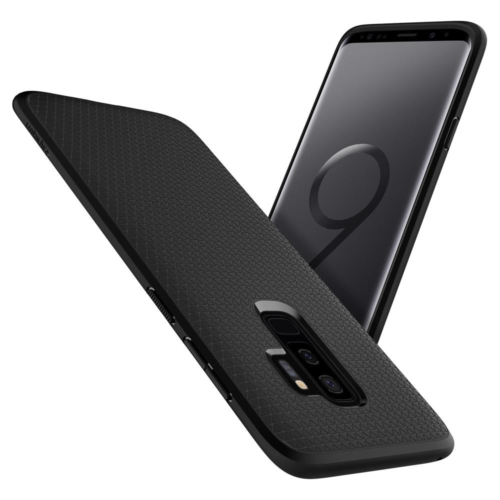 Buy Spigen Samsung Galaxy S9 Plus Case Liquid Air - Matte Black from Vmart in Pakistan