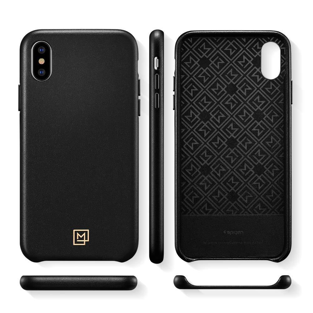 Buy Spigen iPhone X/XS La Manon Câlin Leather Case - Chic Black from Vmart in Pakistan