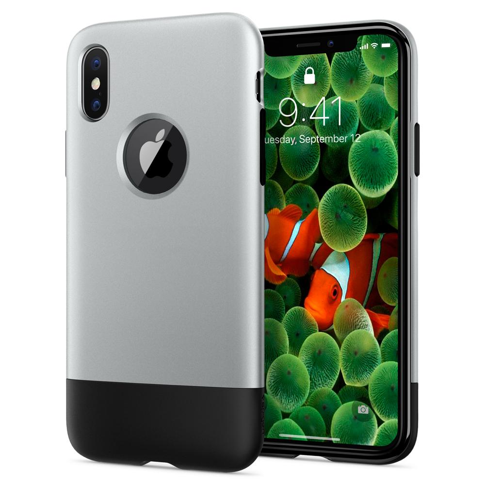 Buy Spigen Apple iPhone X Case Classic One - Aluminum Gray from Vmart in Pakistan