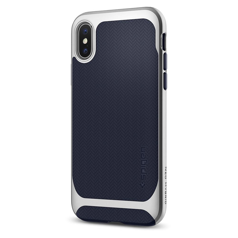 Buy Spigen iPhone X Case Neo Hybrid - Satin Silver from Vmart in Pakistan