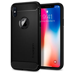 Buy Spigen iPhone X Case Rugged Armor - Matte Black from Vmart in Pakistan