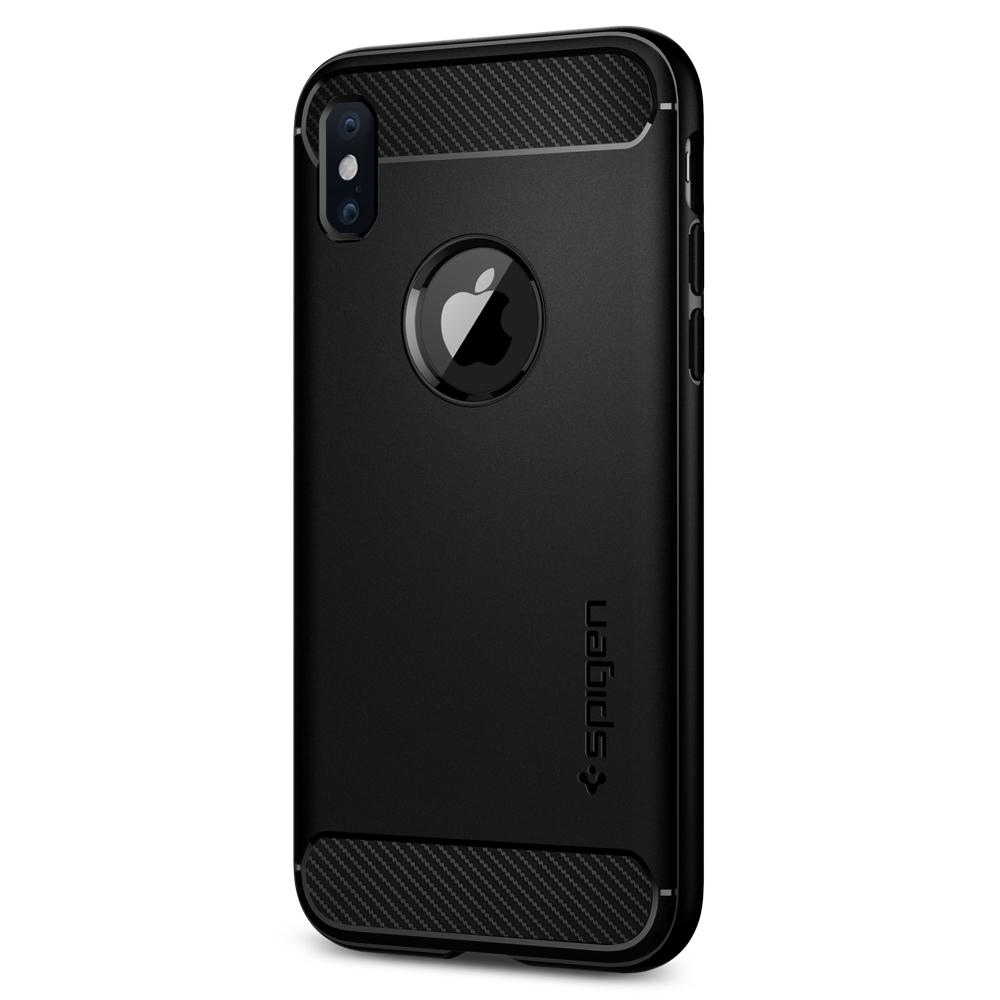 Buy Spigen iPhone X Case Rugged Armor - Matte Black from Vmart in Pakistan