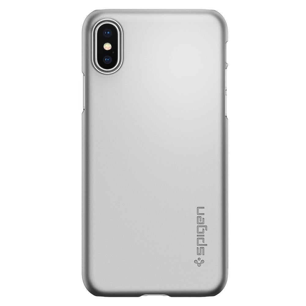 Buy Spigen iPhone X Case Thin Fit - Satin Silver from Vmart in Pakistan