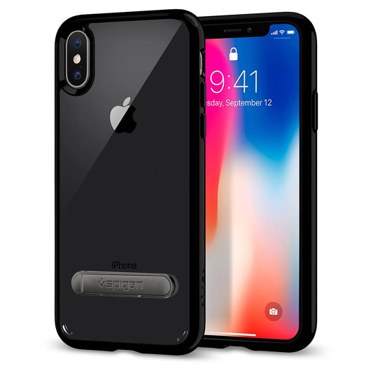 Buy Spigen iPhone X Case Ultra Hybrid S - Jet Black from Vmart in Pakistan