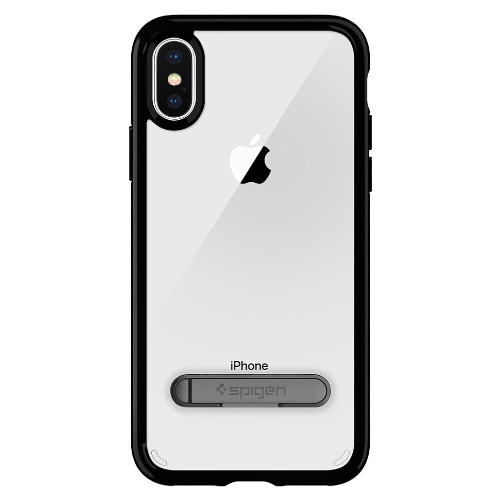 Buy Spigen iPhone X Case Ultra Hybrid S - Jet Black from Vmart in Pakistan