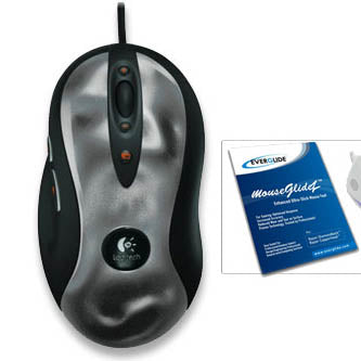 Buy Logitech MX-518 Mouse + Everglide MouseGlidez for MX series from Vmart in Pakistan