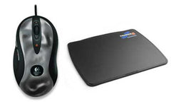 Buy Logitech MX-518 Mouse + X-Ray Thunder8 Gaming Mat from Vmart in Pakistan