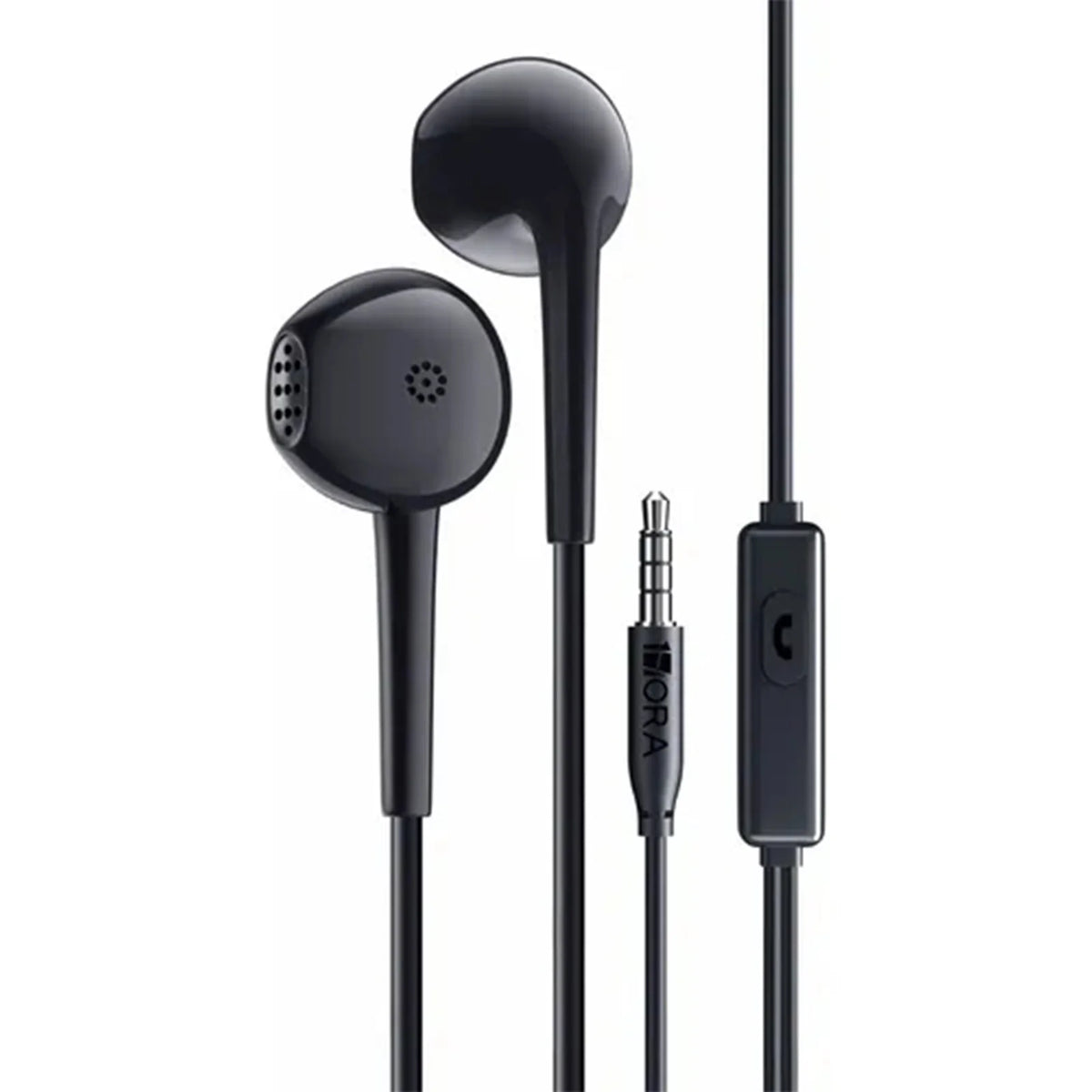 1Hora AUT117 3.5mm Wired Earphones Black