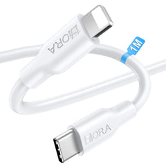 1Hora CAB258 Type C to Lightning Cable 1m White