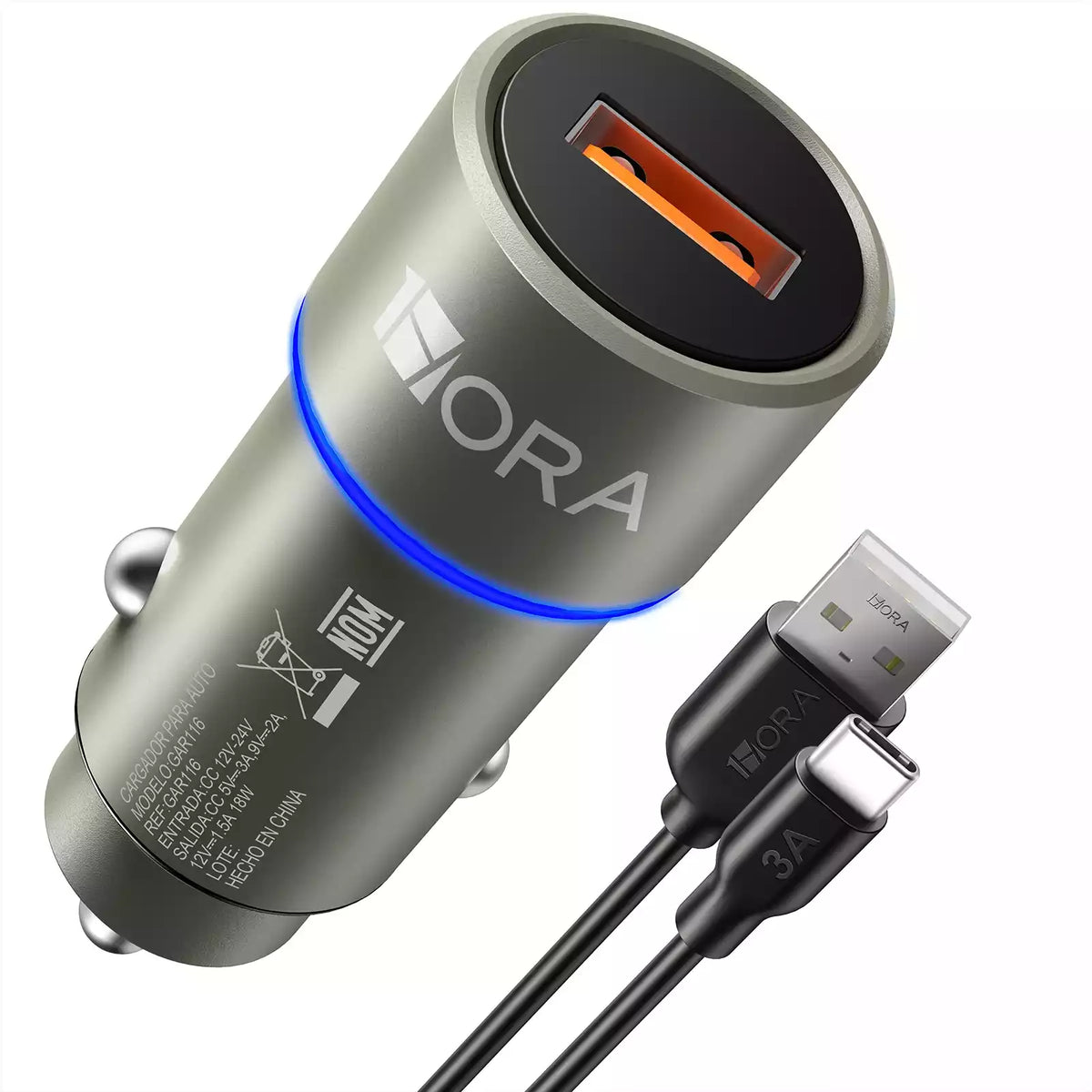 1Hora GAR116 QC3.0 Fast Car Charger