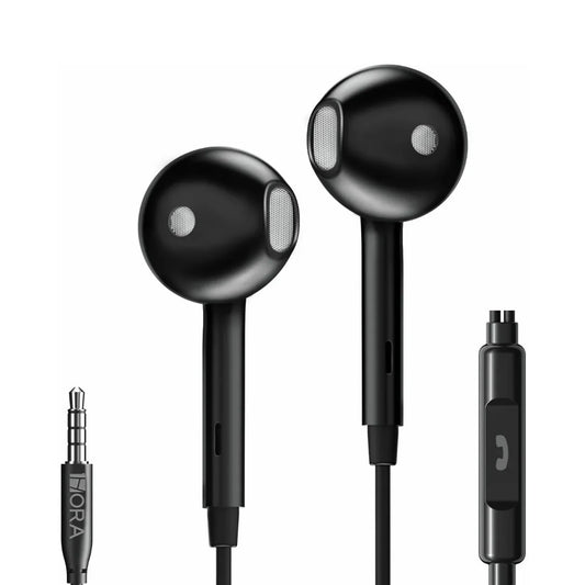 Buy 1Hora AUT122 3.5mm Wired Headphones Black from Vmart in Pakistan