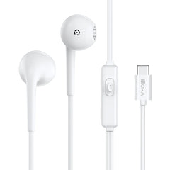 Buy 1Hora AUT124 Type C Wired Earphones White from Vmart in Pakistan